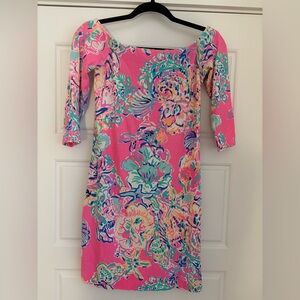 Lilly Pulitzer off the shoulder bodycon dress